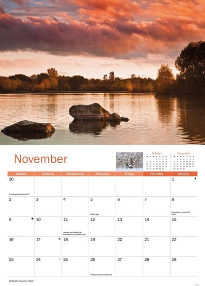 Nottinghamshire 2026 A4 Wall Calendar