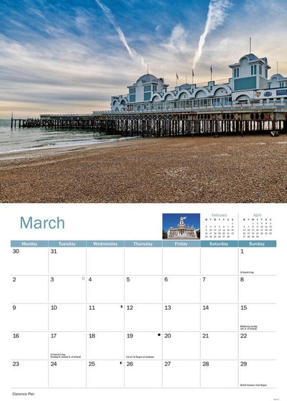 Portsmouth 2026 A4 Wall Calendar