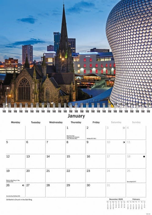 Carousel Worldwide, Birmingham 2026 A5 Wall Calendar