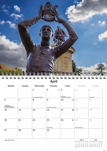 Carousel Worldwide, Shakespeare Country 2026 A5 Wall Calendar