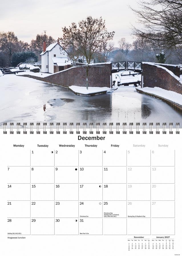 Carousel Worldwide, Shakespeare Country 2026 A5 Wall Calendar