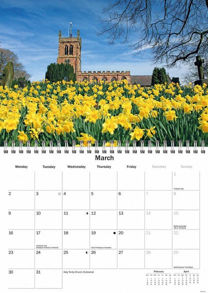 Staffordshire 2026 A5 Wall Calendar
