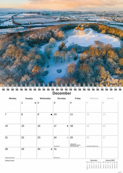 Staffordshire 2026 A5 Wall Calendar