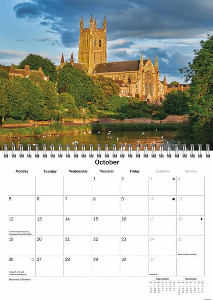 Worcestershire 2026 A5 Wall Calendar