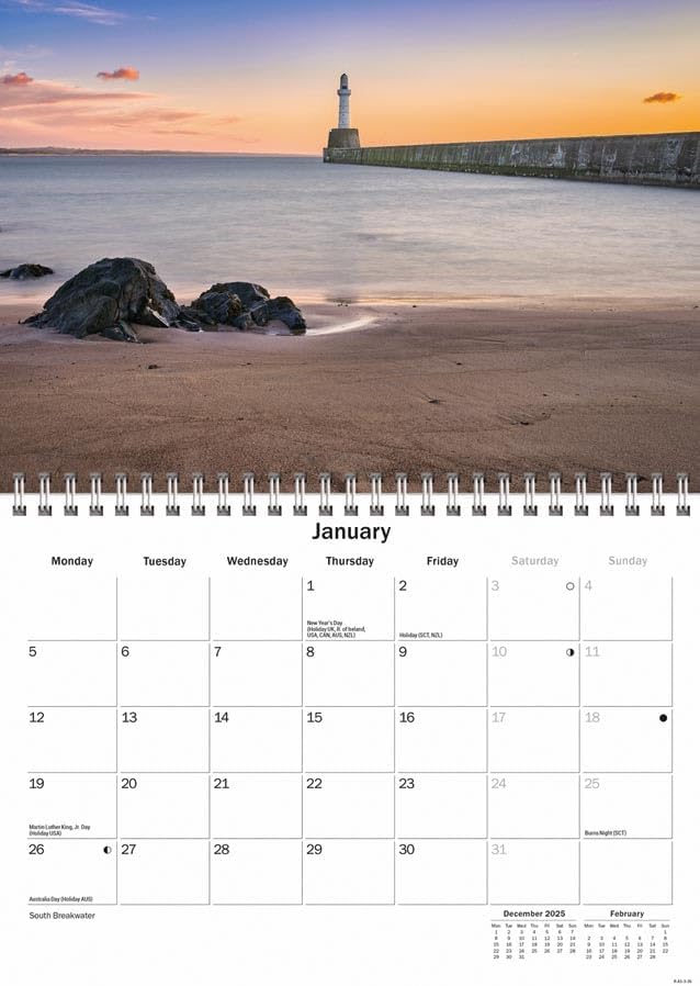 Carousel Worldwide, Aberdeen 2026 A5 Wall Calendar