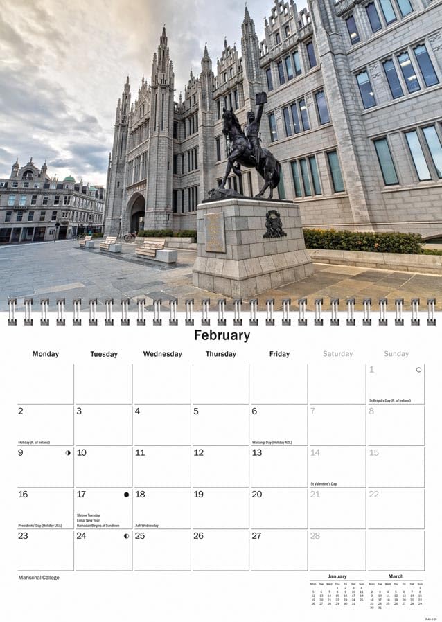 Carousel Worldwide, Aberdeen 2026 A5 Wall Calendar