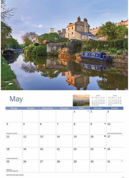 Bath 2026 A4 Wall Calendar