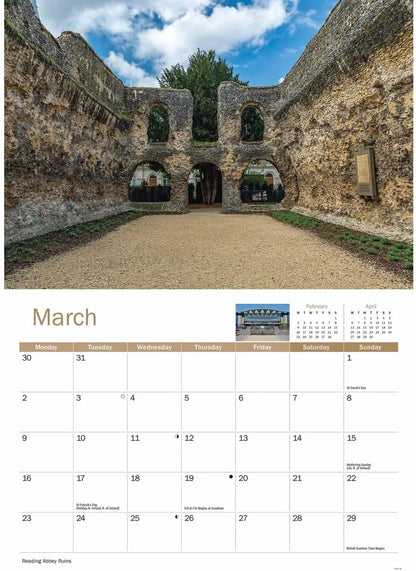 Berkshire 2026 A4 Wall Calendar