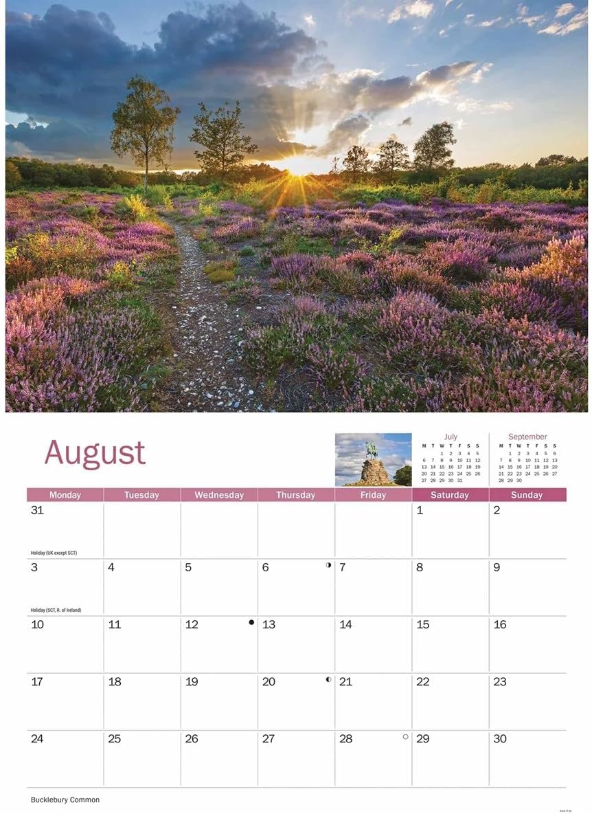Berkshire 2026 A4 Wall Calendar