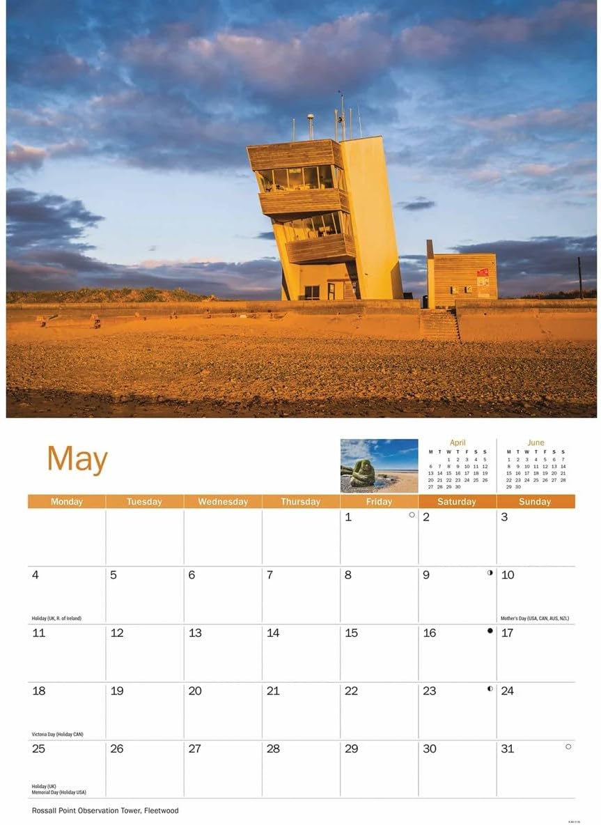 Carousel Worldwide, Blackpool & Fylde 2026 A4 Wall Calendar