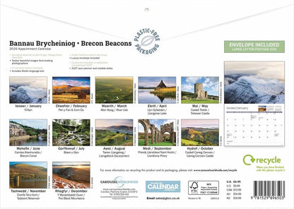 Brecon Beacons 2026 A4 Wall Calendar