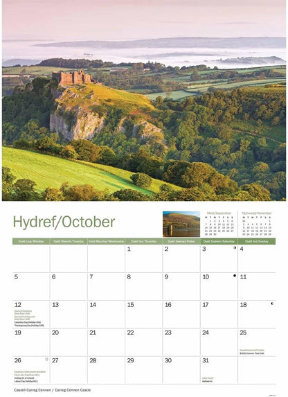 Brecon Beacons 2026 A4 Wall Calendar