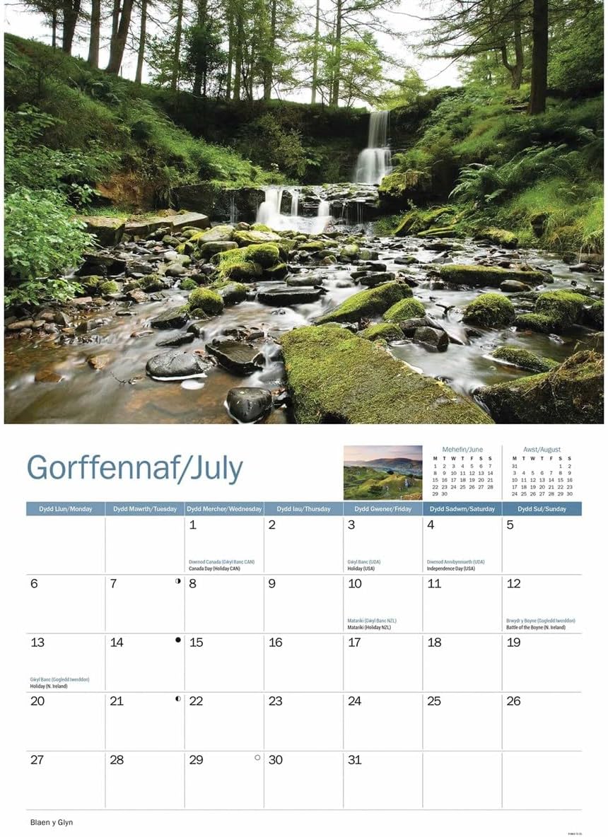 Brecon Beacons 2026 A4 Wall Calendar