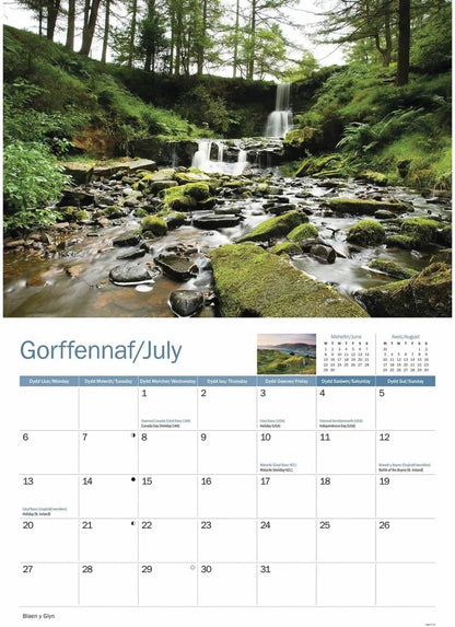 Brecon Beacons 2026 A4 Wall Calendar