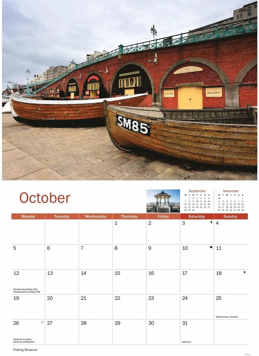 Brighton 2026 A4 Wall Calendar