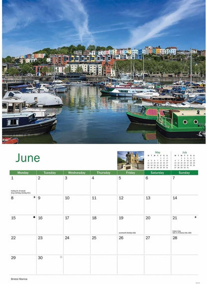 Bristol 2026 A4 Wall Calendar