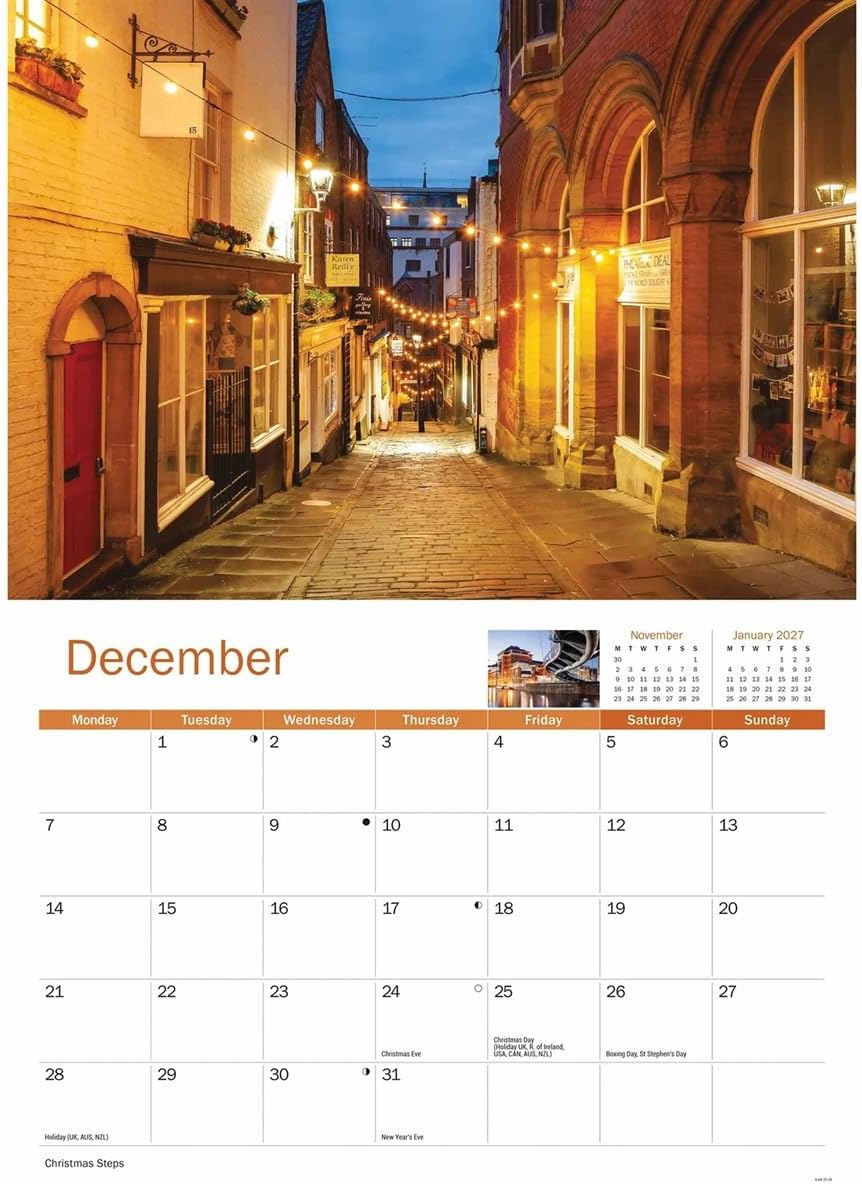 Bristol 2026 A4 Wall Calendar