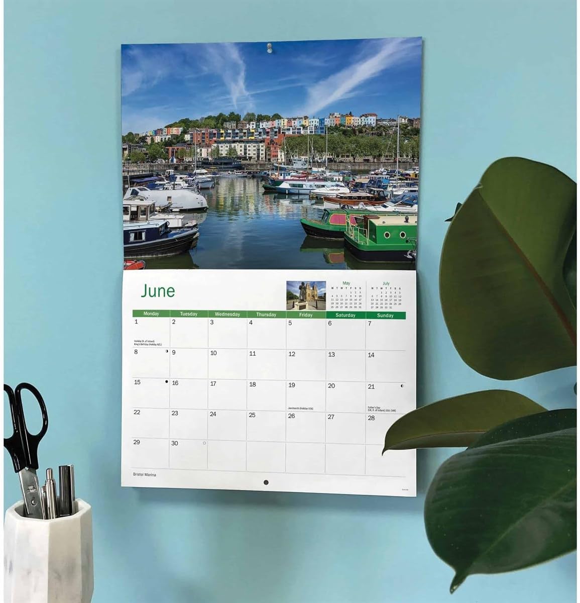 Bristol 2026 A4 Wall Calendar