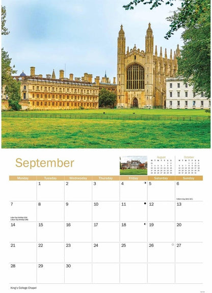 Cambridge 2026 A4 Wall Calendar