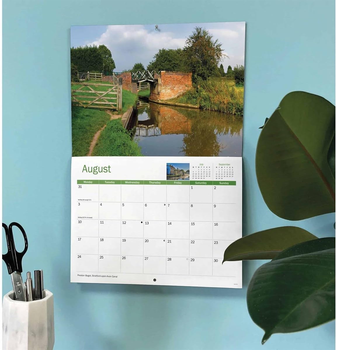 Canals & Waterways 2026 A4 Wall Calendar