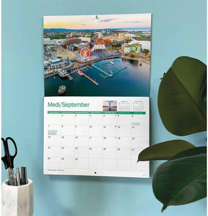 Cardiff 2026 A4 Wall Calendar