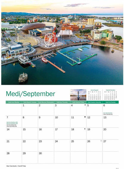 Cardiff 2026 A4 Wall Calendar