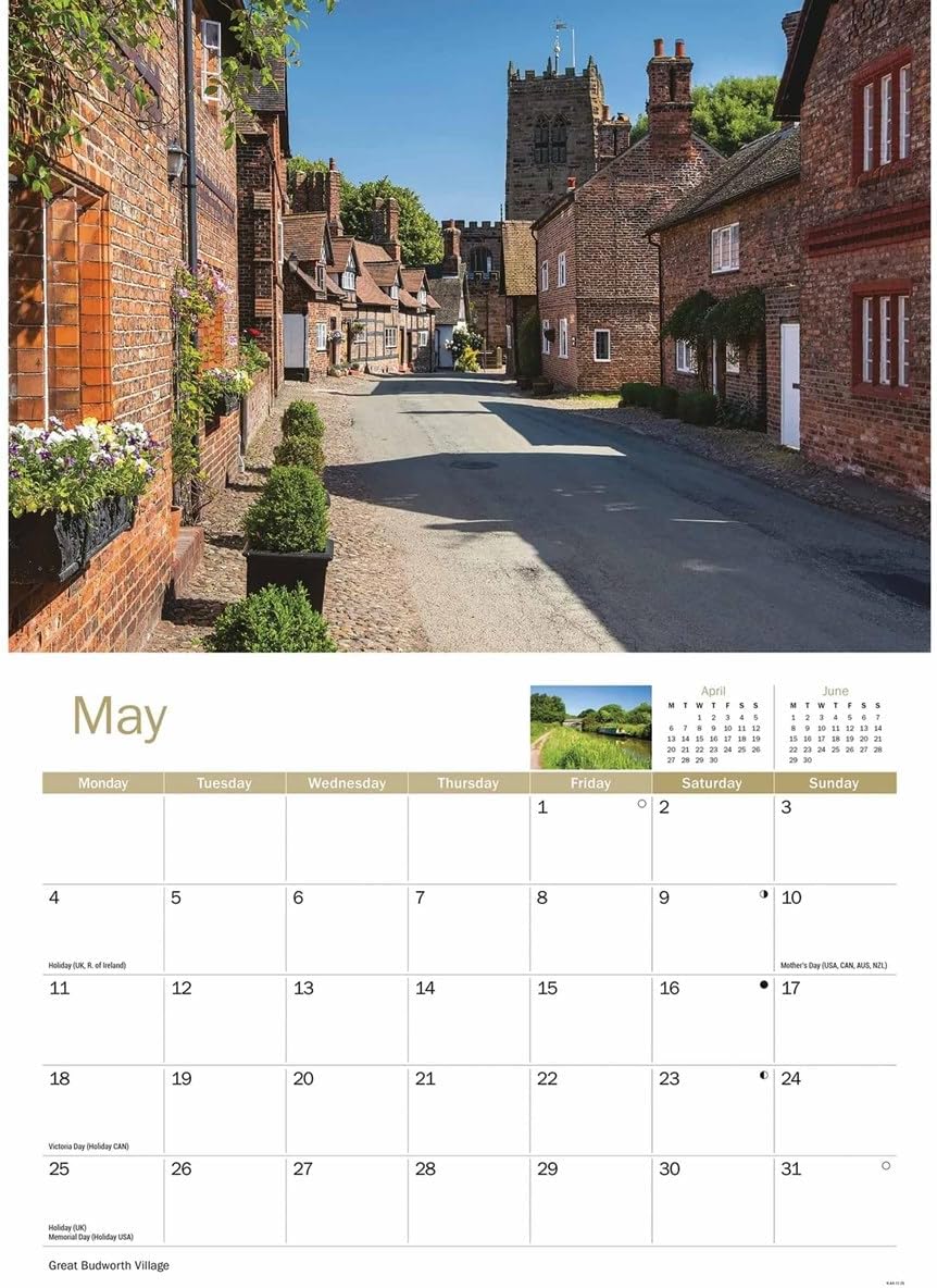 Cheshire 2026 A4 Wall Calendar