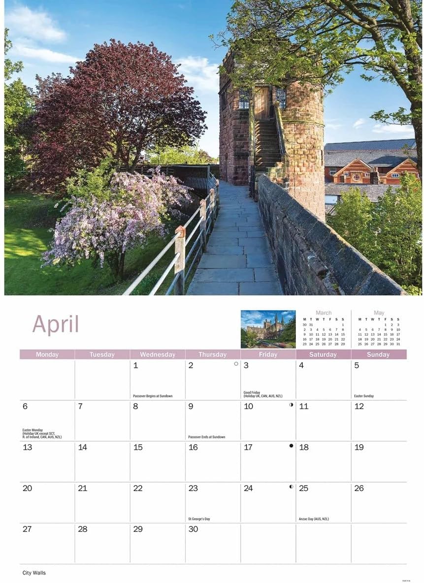 Chester 2026 A4 Wall Calendar