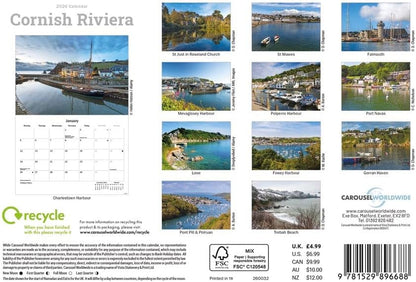 Cornish Riviera 2026 A5 Wall Calendar