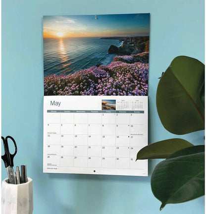 Cornish Sunsets 2026 A4 Wall Calendar