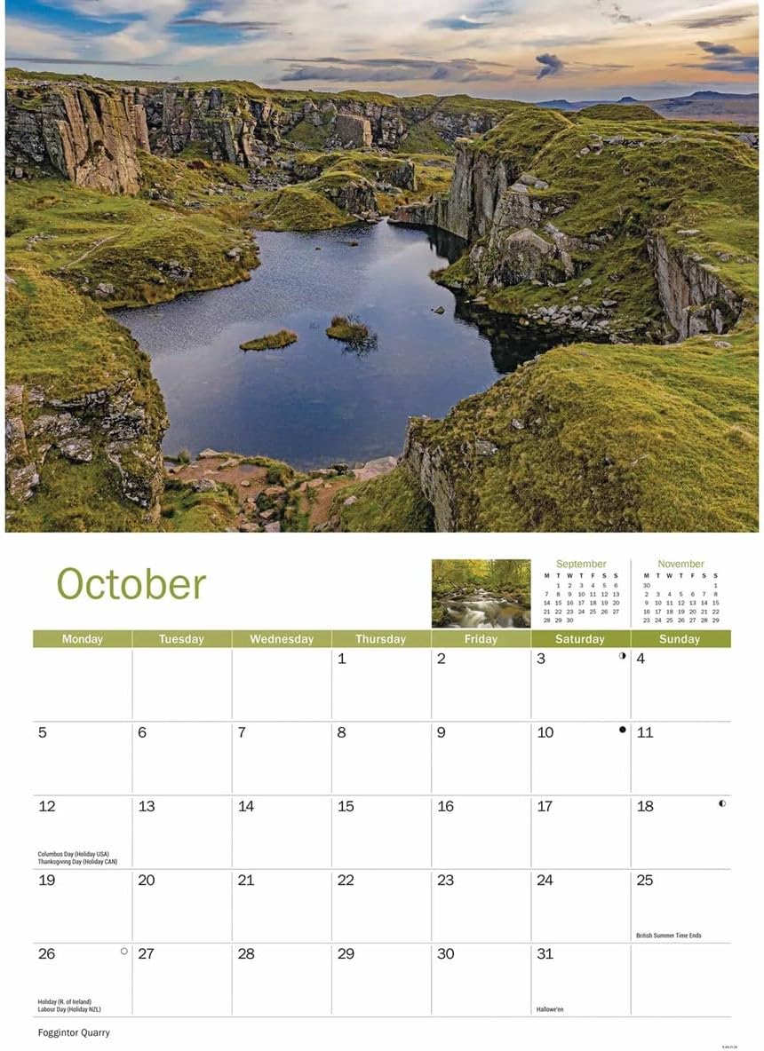 Dartmoor 2026 A4 Wall Calendar