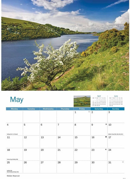 Dartmoor 2026 A4 Wall Calendar