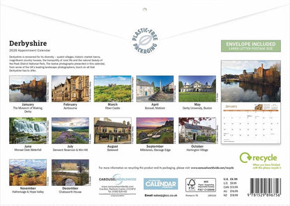 Carousel Worldwide, Derbyshire 2026 A4 Wall Calendar