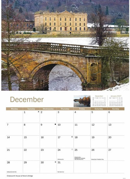 Carousel Worldwide, Derbyshire 2026 A4 Wall Calendar