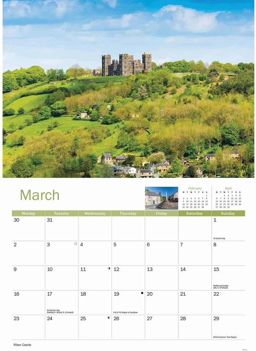Carousel Worldwide, Derbyshire 2026 A4 Wall Calendar