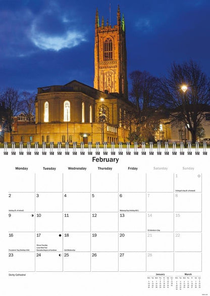 Carousel Worldwide, Derbyshire 2026 A5 Wall Calendar