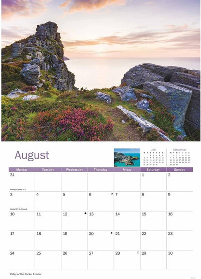 Devon 2026 A4 Wall Calendar
