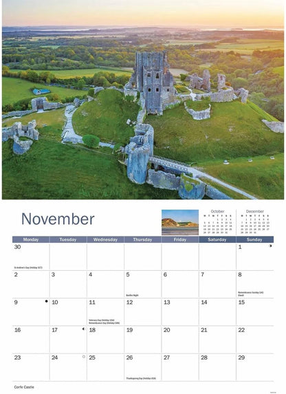 Dorset 2026 A4 Wall Calendar