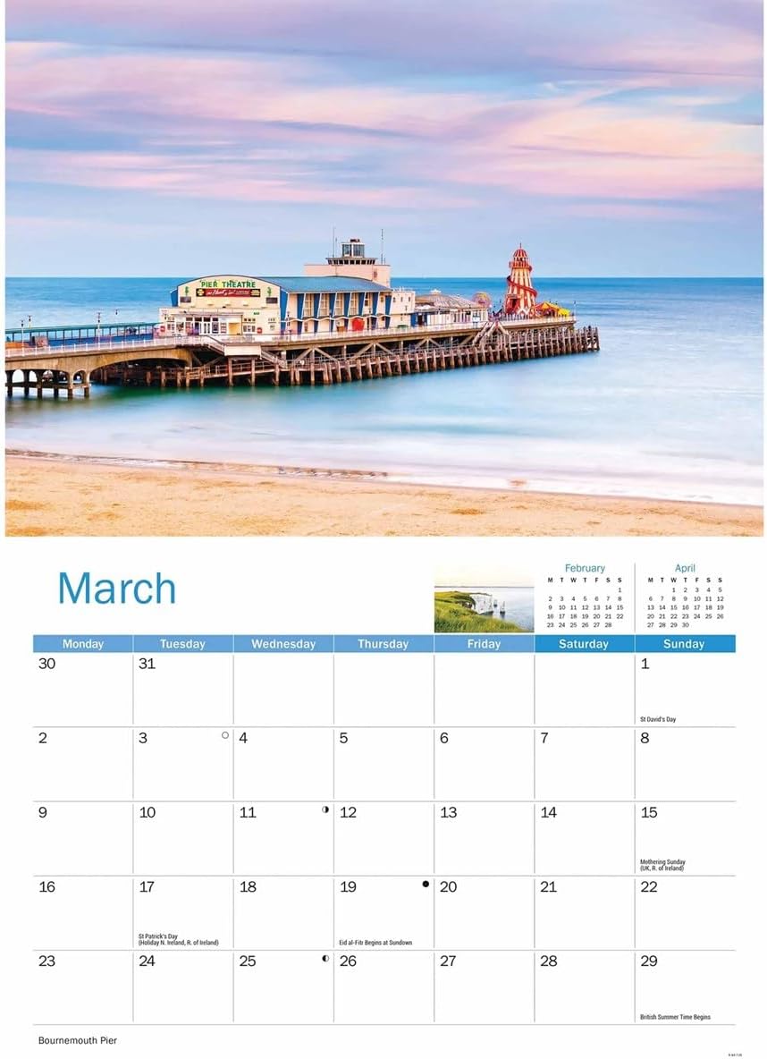 Dorset 2026 A4 Wall Calendar