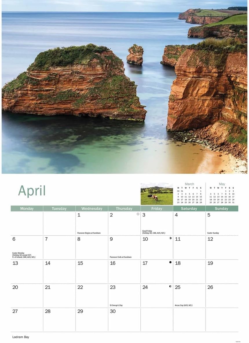 Carousel Worldwide, East Devon 2026 A4 Wall Calendar