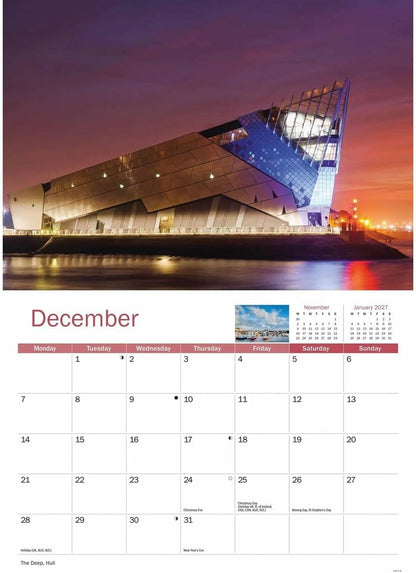 East Yorkshire 2026 A4 Wall Calendar