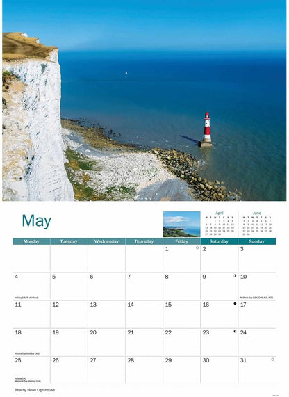 Eastbourne 2026 A4 Wall Calendar