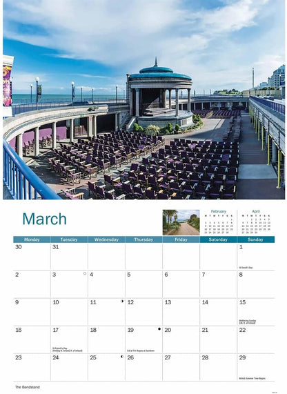 Eastbourne 2026 A4 Wall Calendar