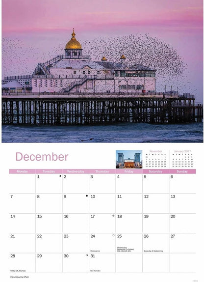 Eastbourne 2026 A4 Wall Calendar