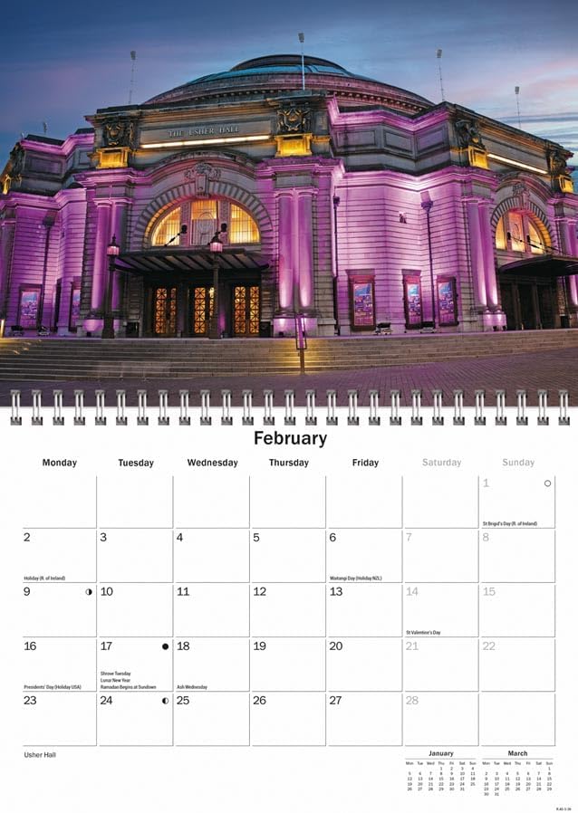 Carousel Worldwide, Edinburgh 2026 A5 Wall Calendar