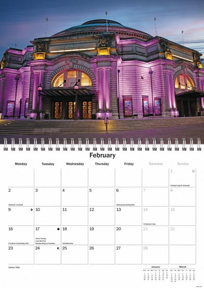 Carousel Worldwide, Edinburgh 2026 A5 Wall Calendar
