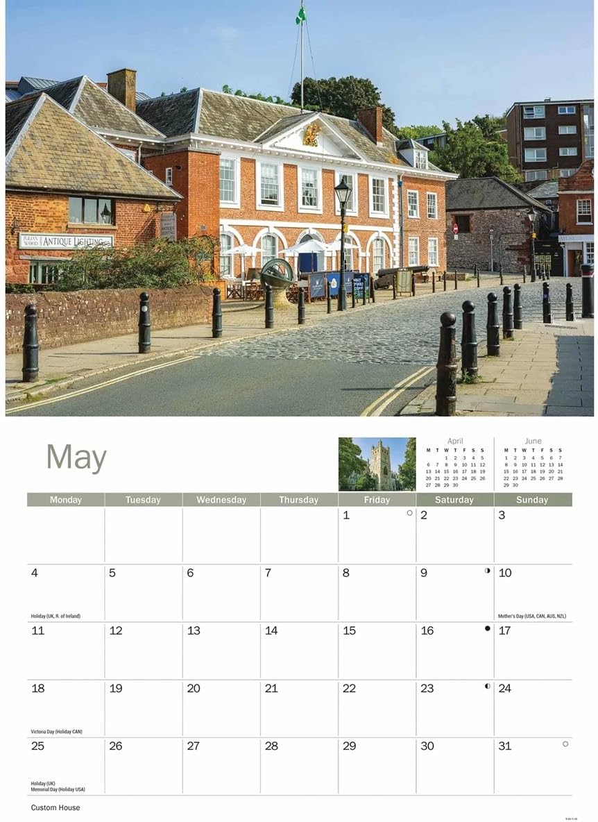 Exeter 2026 A4 Wall Calendar