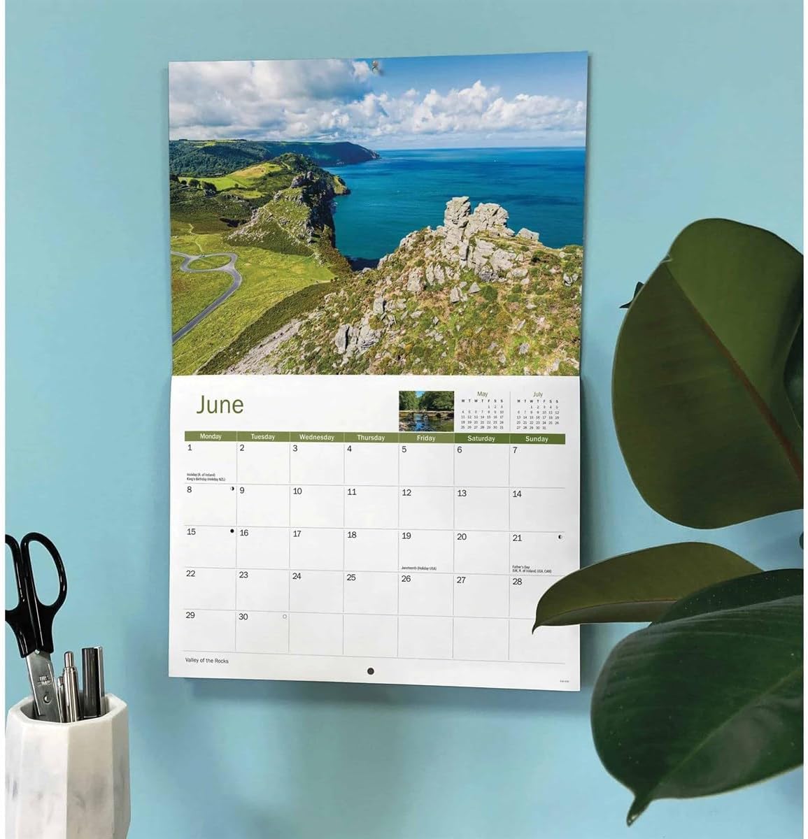 Exmoor 2026 A4 Wall Calendar