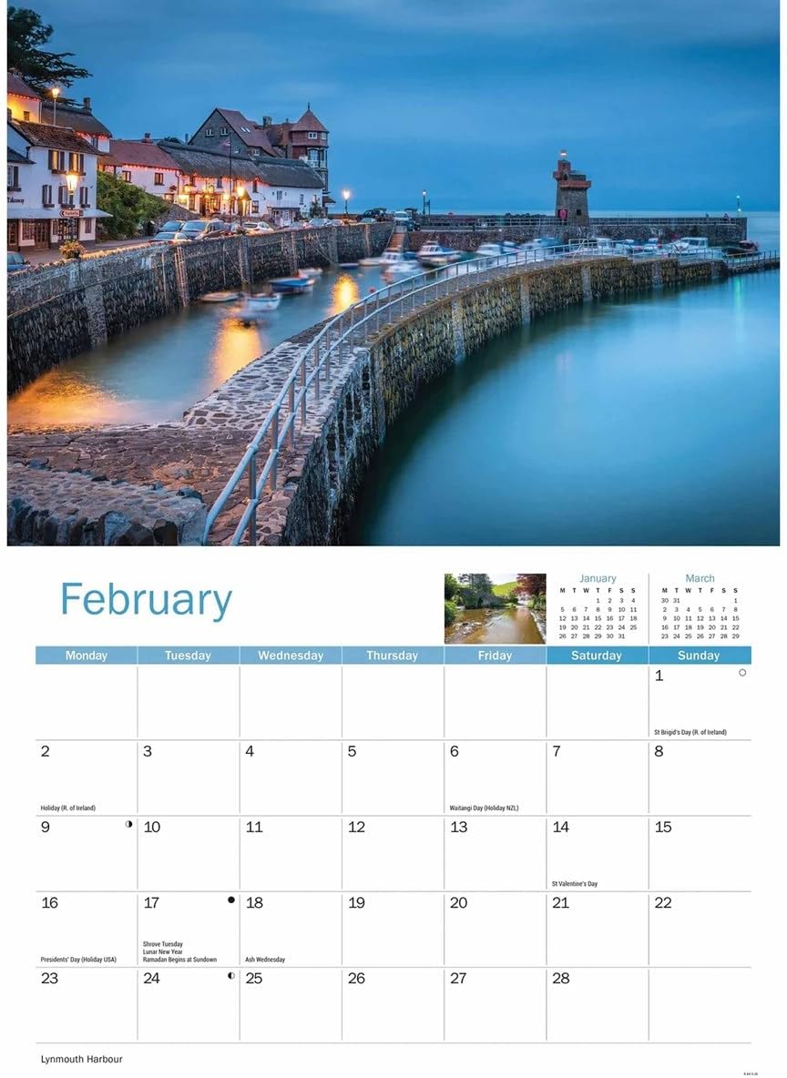 Exmoor 2026 A4 Wall Calendar