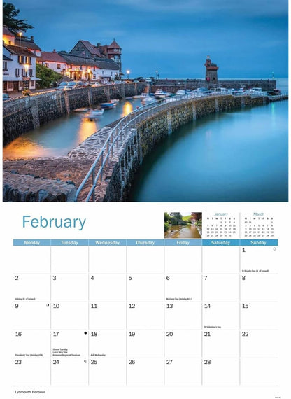 Exmoor 2026 A4 Wall Calendar